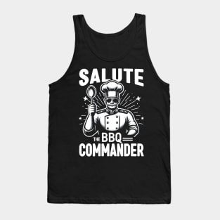 Salute the BBQ Commander, memorial day Tank Top